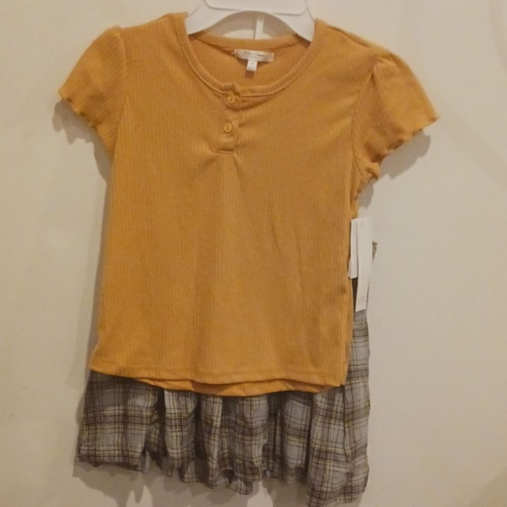 Tahari Girls Shirt & Skirt Set